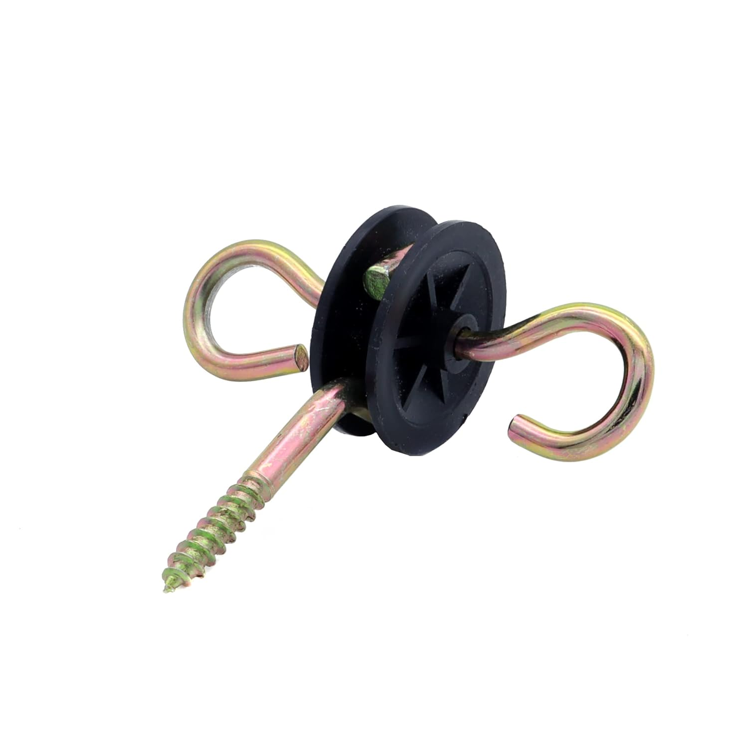 20pcs Farm Electric Fence Gate Handle Anchors, Wood Post Screw-in Insulator, Wire Insulators, Fence Ring Post Wood Post Insulator