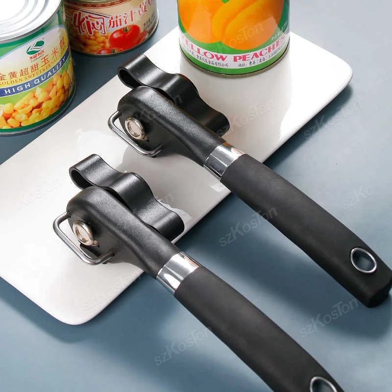 Handheld Safe Cut Can Opener Smooth Edge Can Opener Food Grade Stainless Steel Side Cutting Can Opener for Kitchen Tools 250513