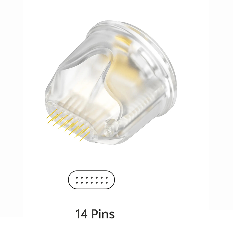 10 Pcs Titanium needle 9Pin 14 Pin 25 Pins Work for Q2 Bio Pen Cartridge dermapen nano accessories derma pen replacement mts meso tips skin care micro