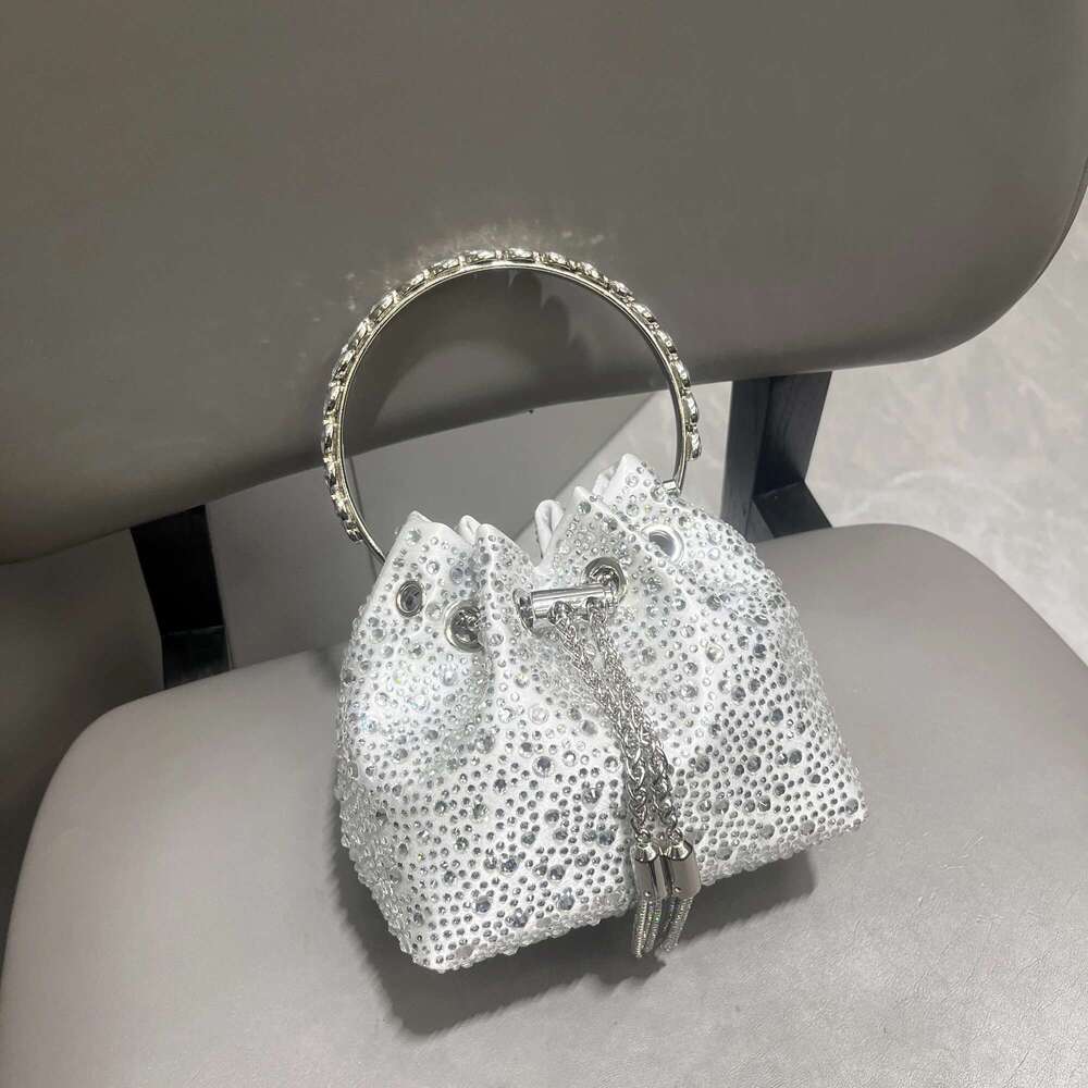 Designer Bag Handmade Rhinestones Evening Clutch Bag Purses And Handbag Designer Shoulder Shiny Crystal Clutch Purse Bucket Bag Luxury Bag