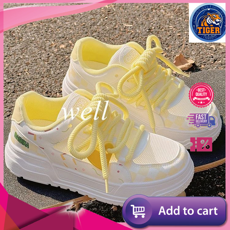 Ddmytiger Summer Women S Thick Soled Bread Breathable For Mesh With Skirts Niche White Shoes Sports Board Outdoor Shoes