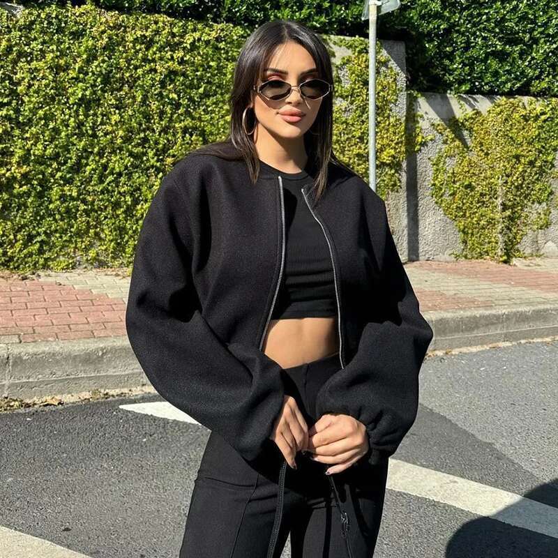 Jackets Spring 2025 New Chic Loose Women's Elegant Fashion Street Warm Youth Coat Jacket