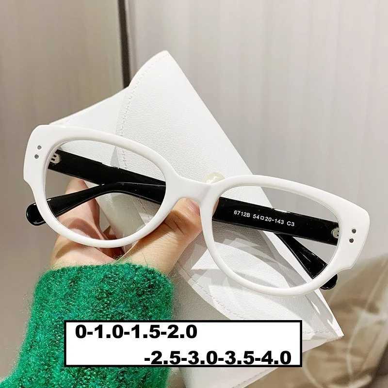 Transparent Large Myopia Glasses Ultralight Square Frame Anti-blue Minus Eyeglasses Retro Prescription Eyewear Diopter 0 TO -4.0 W250513