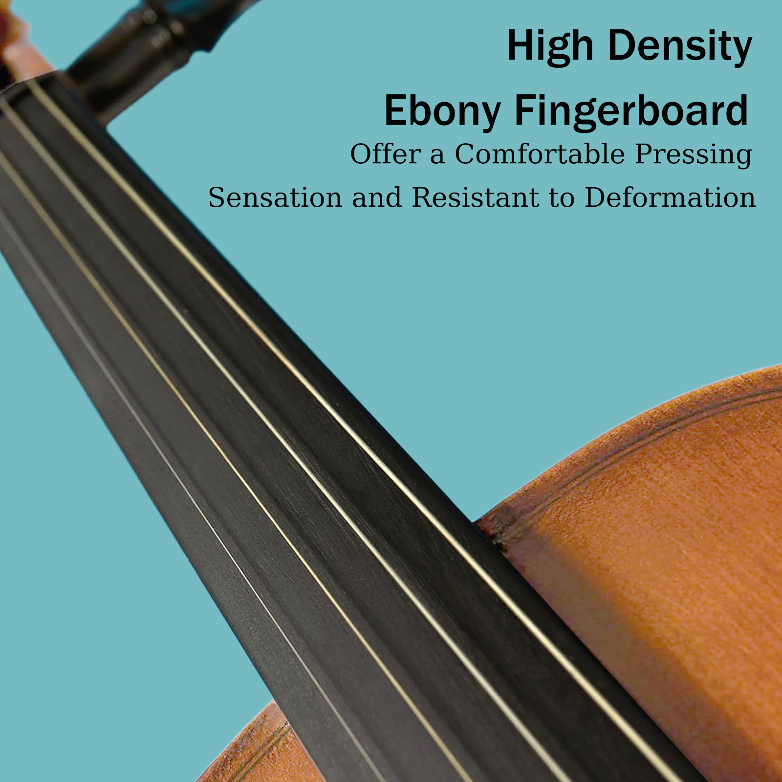 Handcrafted Solid Wood Cello - Natural Grain Beauty & Exceptional Tone