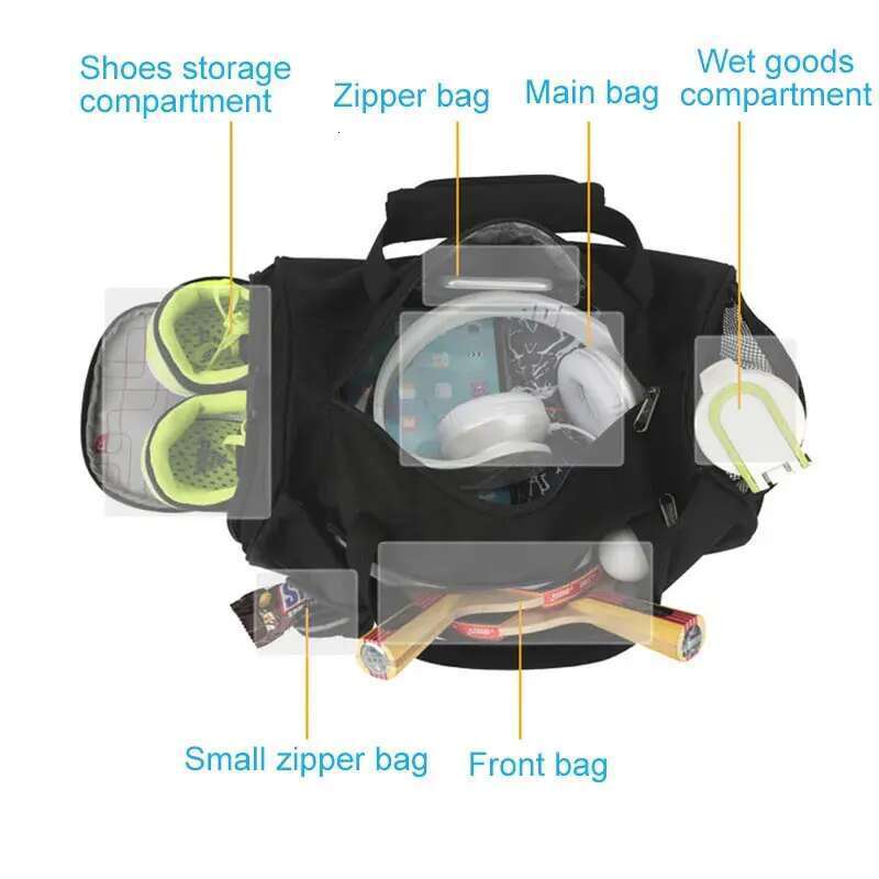Men Gym Bag Dry Wet For Yoga Training Tas Travel Sac De Sport Outdoor Swim Women Shoes Fiess Weekender Shoulder Handbags
