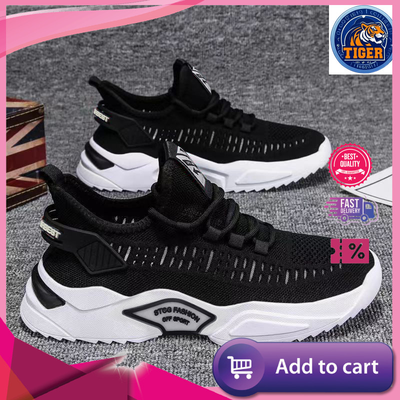 Ddmytiger One Step Lazy Flyknit Breathable Casual Men S Trendy Low Top Sneakers Running Shoes Outdoor Shoes
