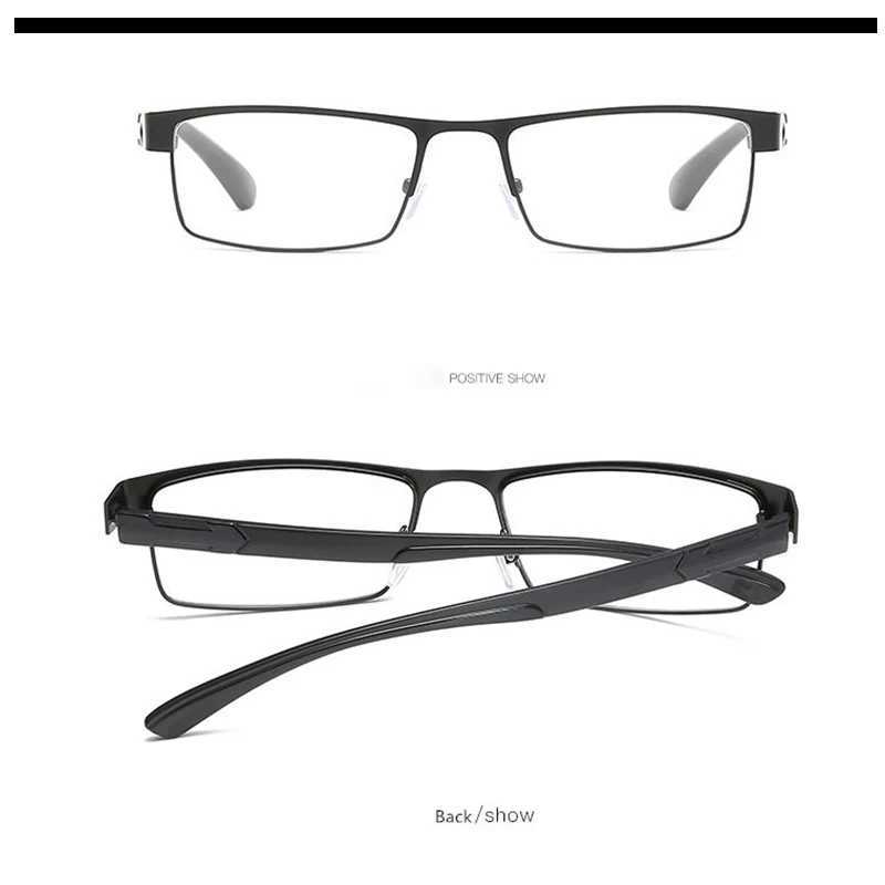 High Quality Titanium Alloy Reading Glasses for Men with Number Womens 12 Layer Coated Folding Eyeglasses Book (BlackGun) W250513