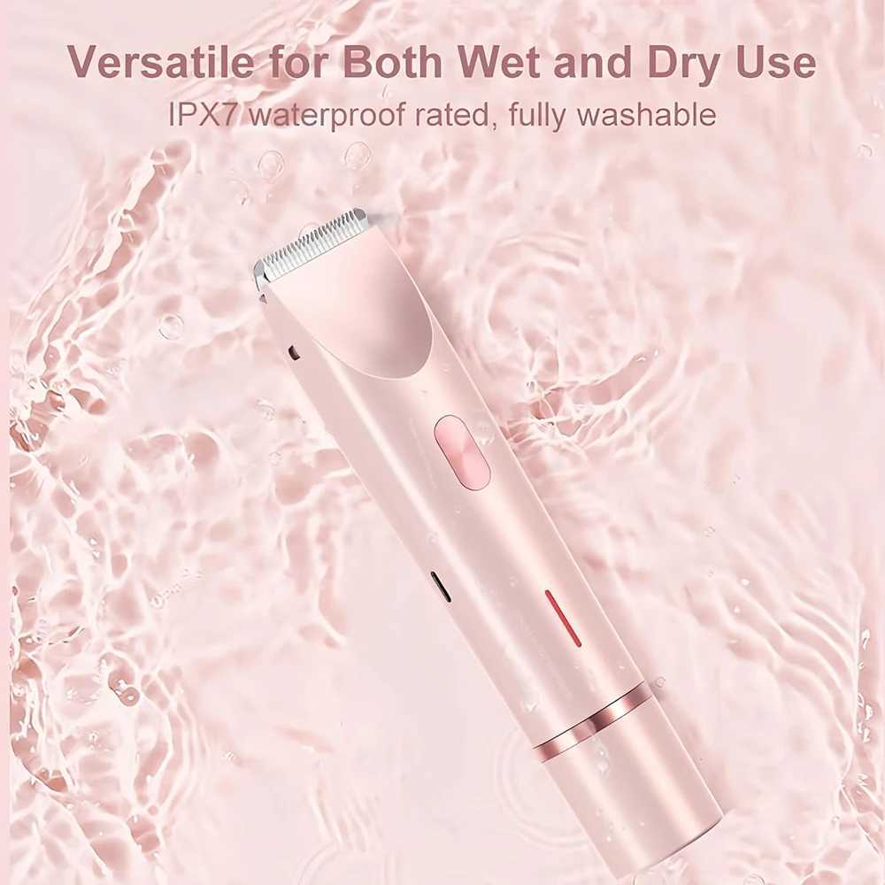 Electric Razor for Women Underarms Hair Epilator Woman Body Leg Facial Hair Removal Rechargeable Dual-Head Painless Lady Shaver W250513