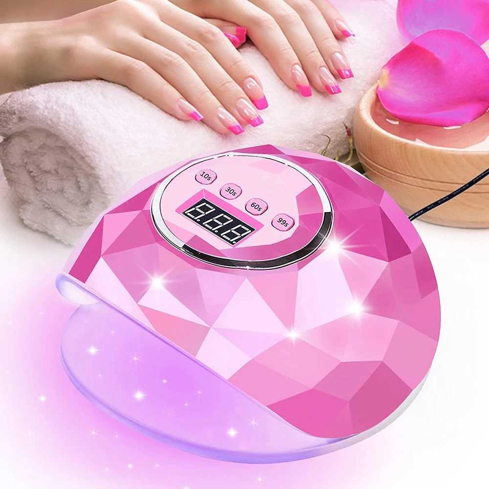 0W UV LED Nail Lamp with 39 Beads 4 Timing Settings Professional Gel Polish Drying Lamp for Manicure Suitable for Nail Salon W250513