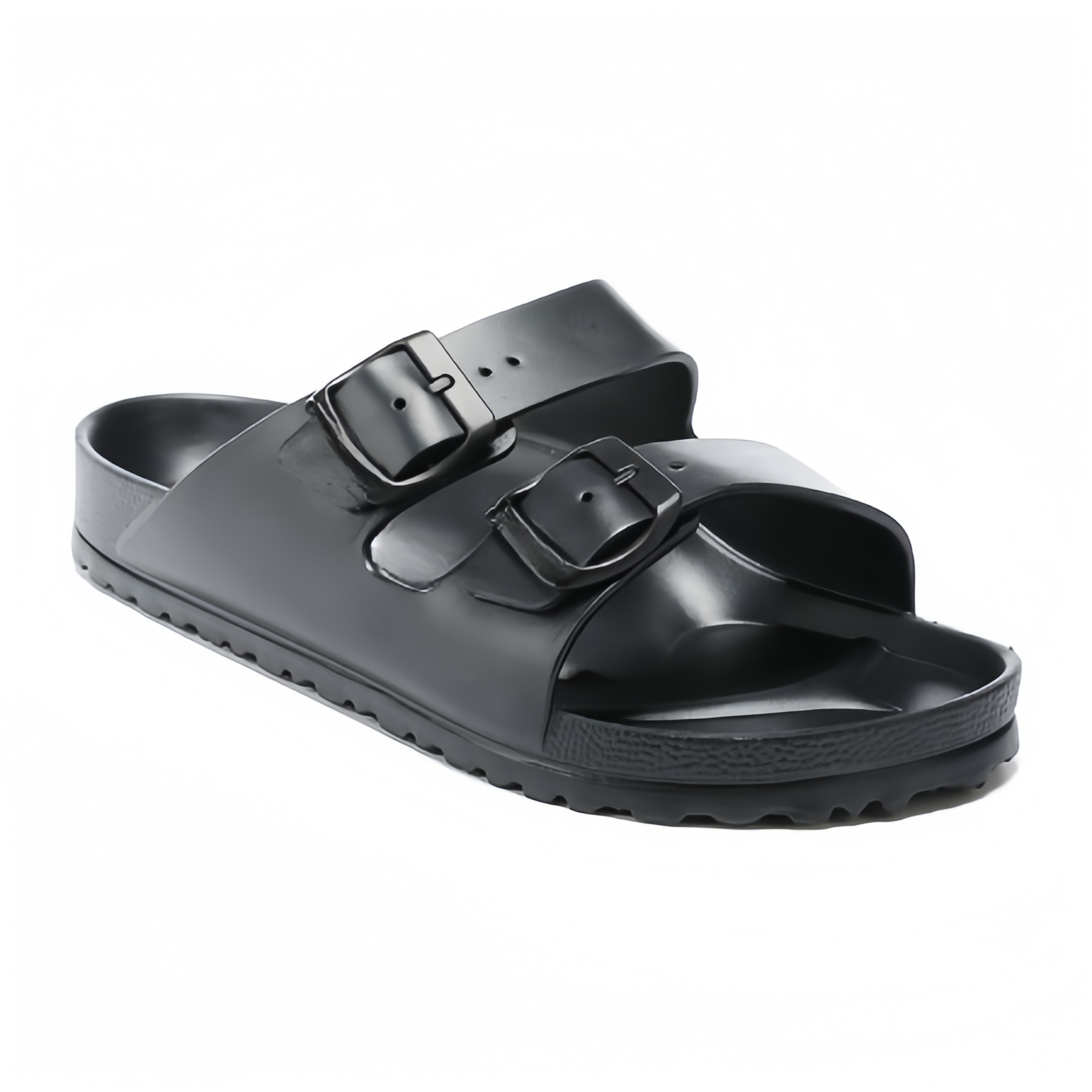 Summer EVA Flat Bottom Double Buckle Outer Wear Slippers Waterproof Anti-slip Ultra-light Beach Sandal Mop