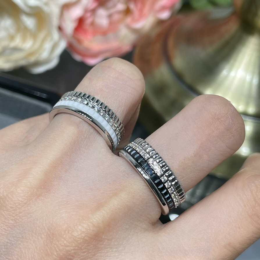 ADITA Quatre rings designer ring TOP quality for couples wedding rings details are consistent with counter products Moissanite With box J001