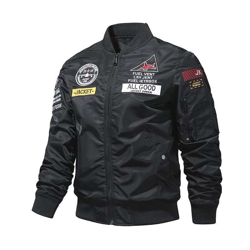 MA-1 American overalls pilot autumn and winter thickened Baseball uniform Trendy coat Men's military fan jacket Men