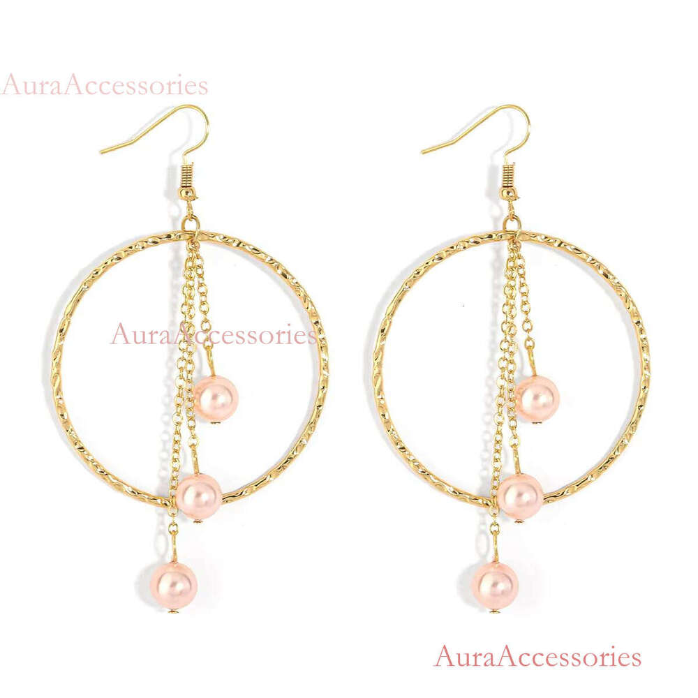 Fashion Style Hawaiian Pearl Earring Hoop Earrings