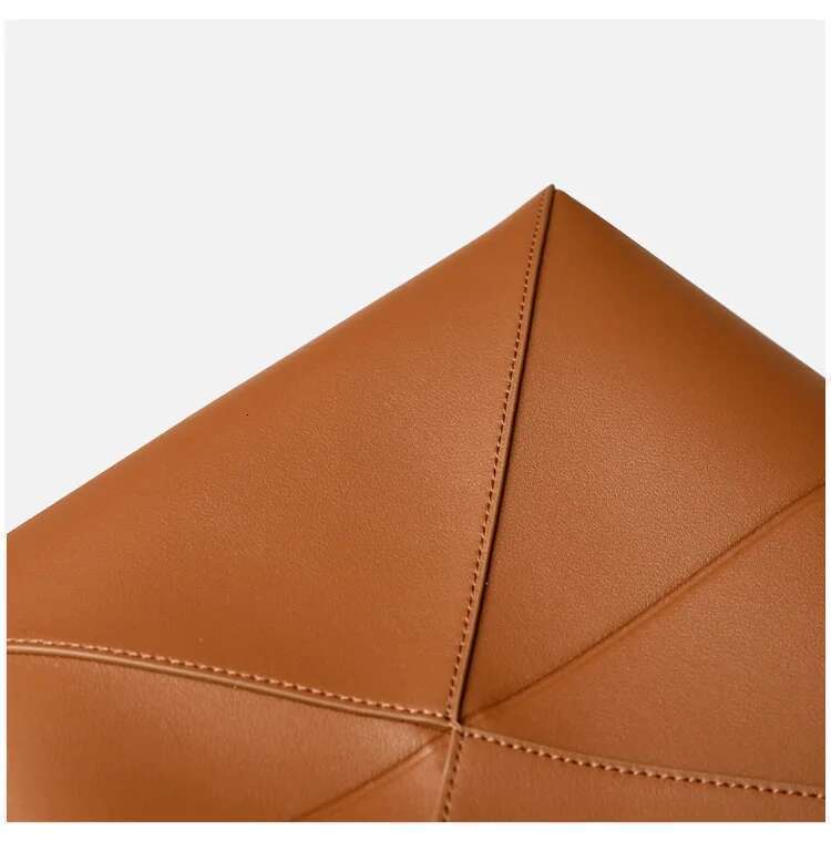 Designer bag231 UBELLIN Dia Foldable Bucket Lady Design Thread Shoulder Large Capacity Leather Tote Bag Women Commuting Bags