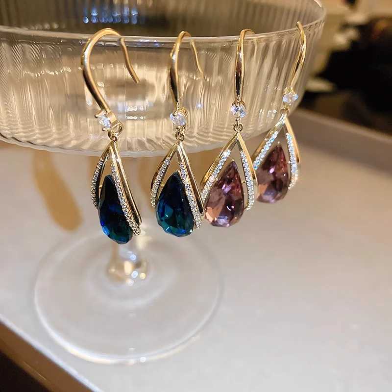 Blue Color Temperament Drop Earrings Fashionable Plastic Drop Earrings Wedding Party Accessories Wholesale Y250510