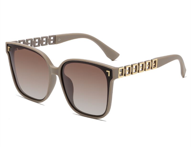 Designer sunglasses Free shipping 2025 new fashionable commuting high-end texture elliptical polarized sunglasses for womens mens