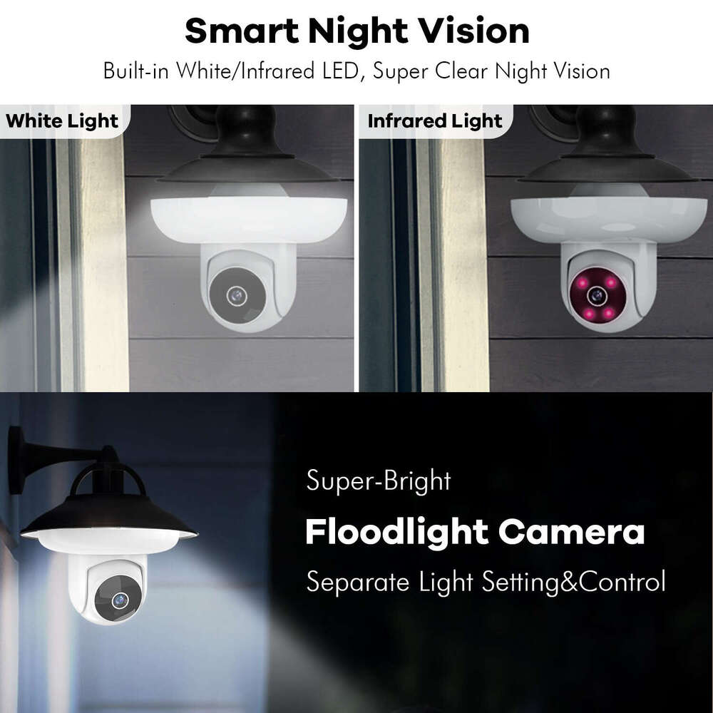 3MP starting home smart lighting bulb camera WIFI security monitoring Ai mobile phone remote