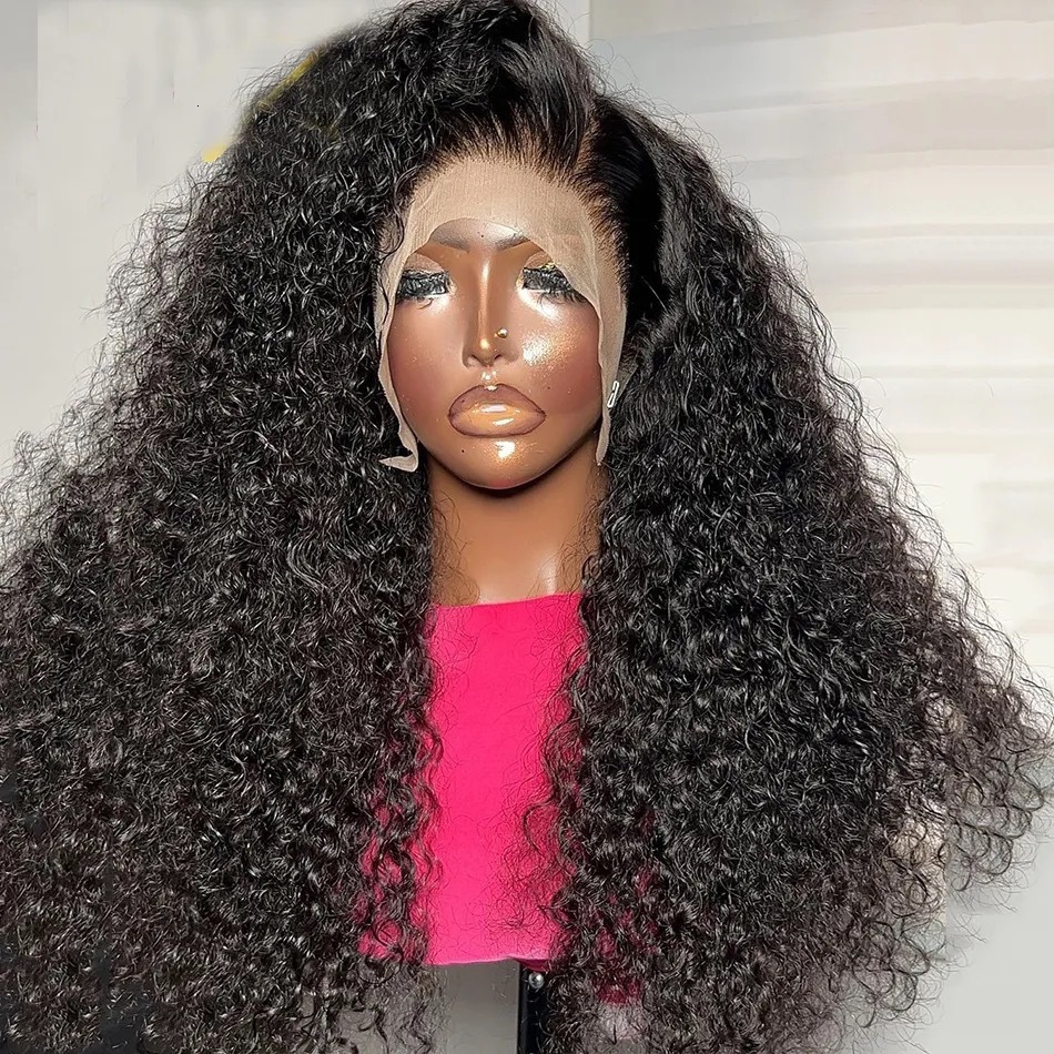 lace Front small curl wig cover human hair 13 * 4 front lace body small curl lace headband