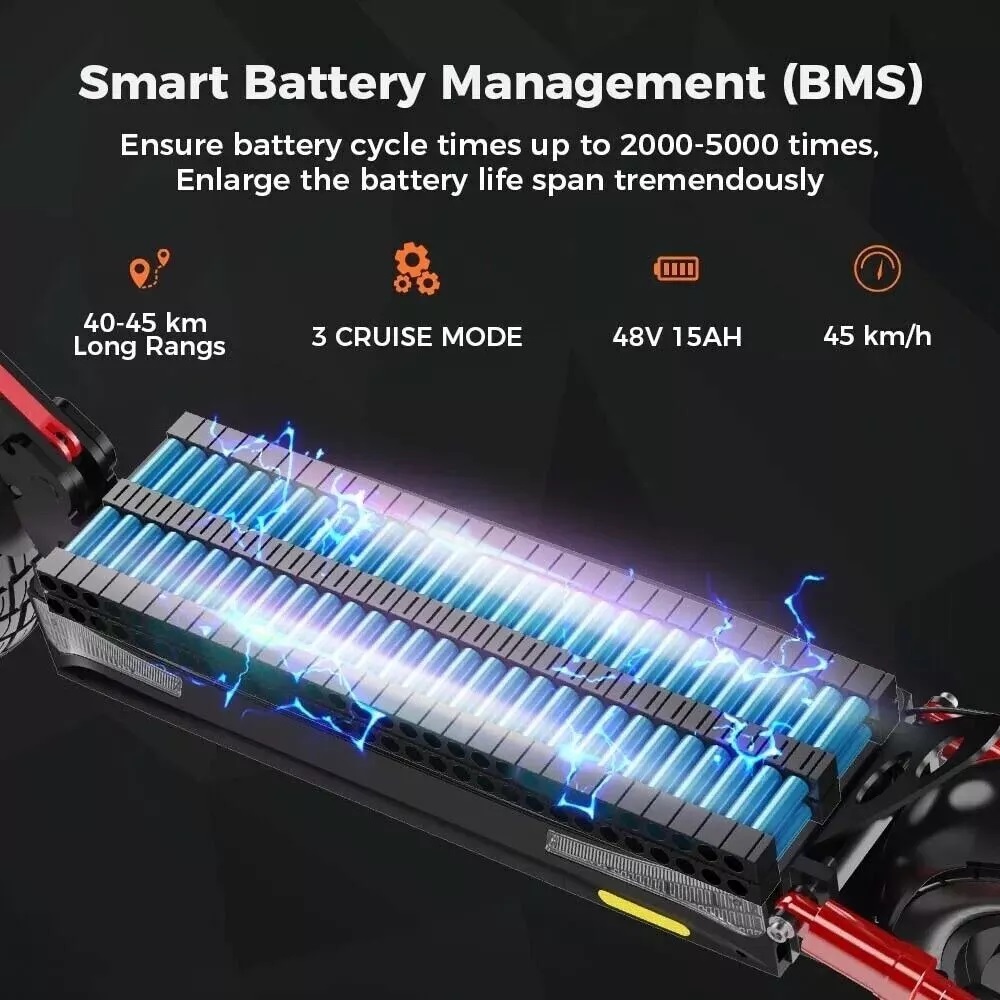 10 inch iScooter IX4 Electric scooter off-road 800W 48V/15AH Folding e-scooter 45kmh Full suspension 50KM Long range