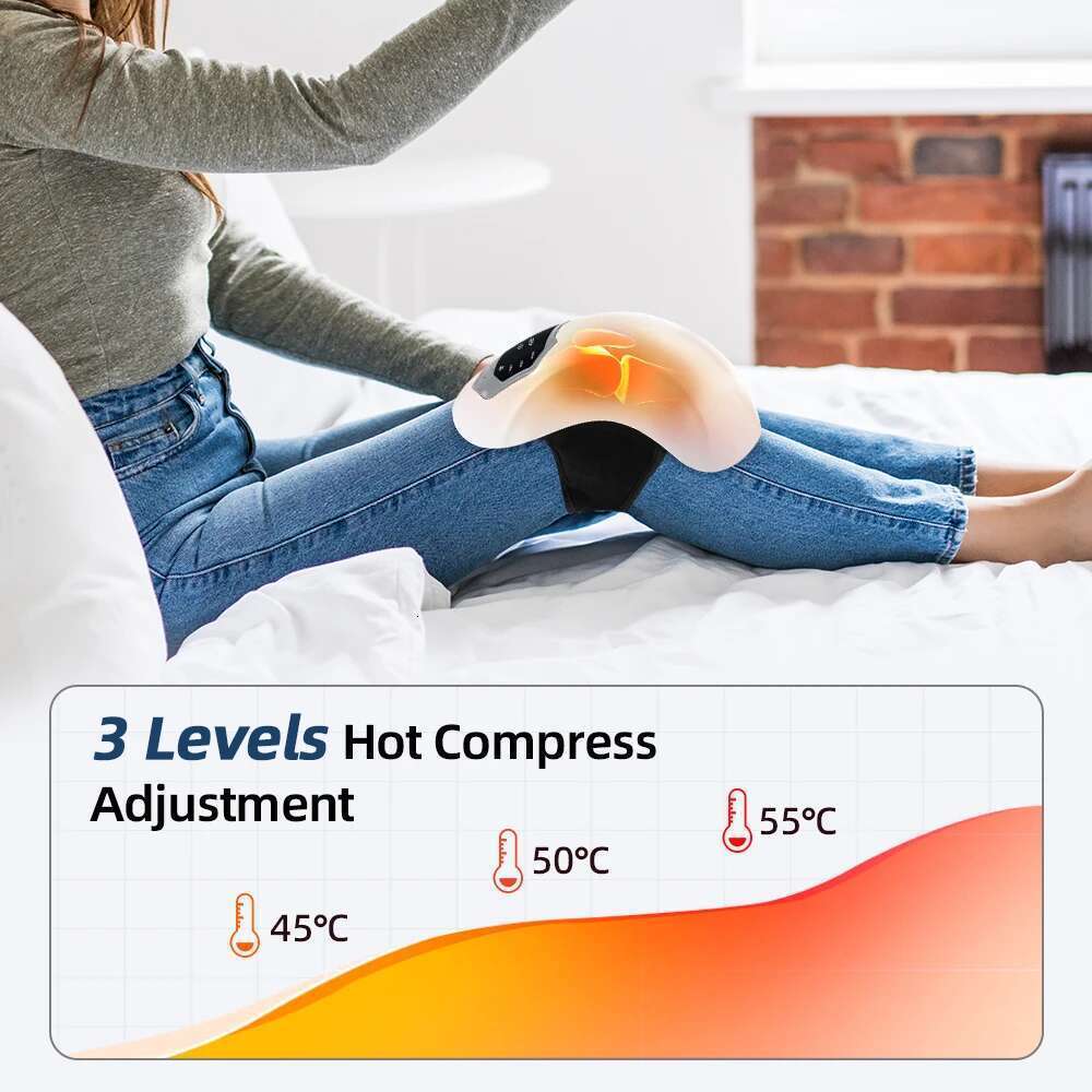Smart Hot Compress Relaxing Infrared Heating Vibration Knee Pain Relief Elbow Shoulder Massager