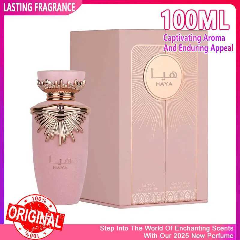 New 100ml Perfumes Arabes Original High Quality HAYA Fruit Eau De Toilette Long Lasting Smell Pheromone Transmission Dateable W250605