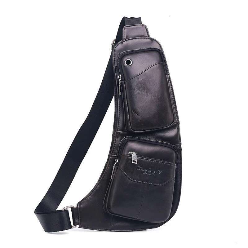 Designer Bag 2025 Men Sling Backpack Shoulder Cross Body Bags Genuine Leather Retro Travel Climb Natural Skin Male Messenger Chest Side Bag Luxury Bag