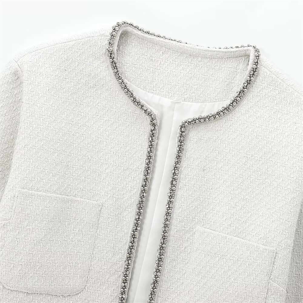 RARF Winter New Product Casual Water Dia Decorative Splicing Loop Veet Coat Women's Short Style