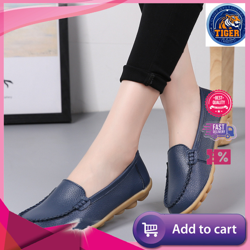 Ddmytiger Spring Summer Genuine Mother Shoe Covers Shallow Mouth Cowhide Sole Lazy Low Top Nurse Shoes Casual Outdoor Shoes