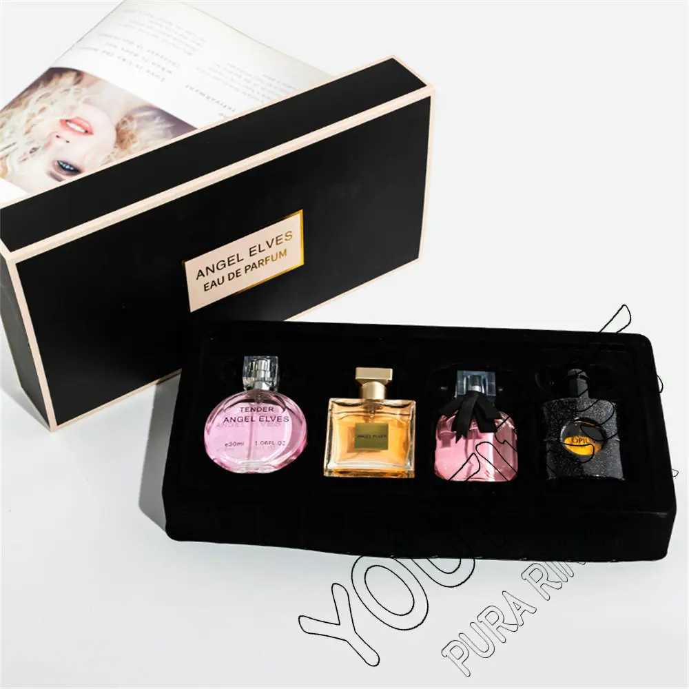 High Quality Perfume Women 120ml Perfumes Feminino Gift Box 4Pcs Set Perfume Femme Lasting Fragrance Floral Fruity Scent Spray W250513
