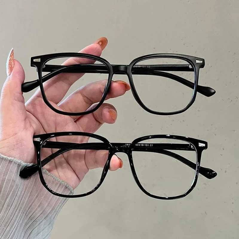Square Large Frame Myopia Glasses for Women Men Ultra-light Near Sight Eyewear Fashion Prescription Eyeglasses Diopter 0 To 4.0 W250513