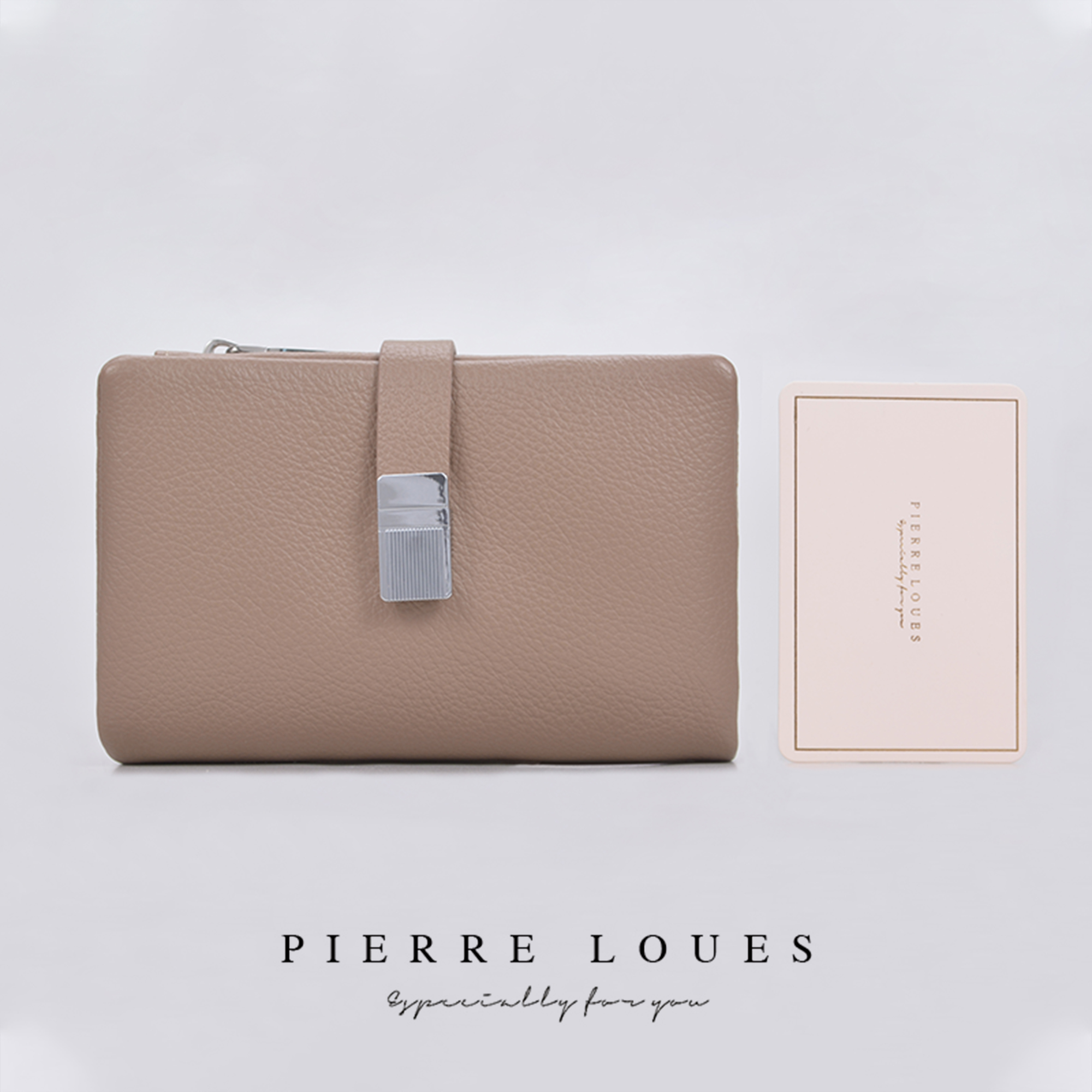 Stylish Small Size Ladies' Wallet Attached by Magnetic Clasp