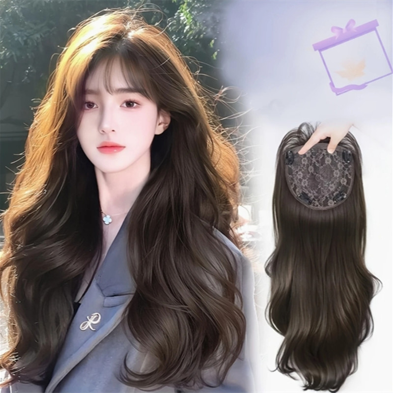Long-Straight Womens Hair Replacement Patch Ideal Solution For Thinness Or Loss