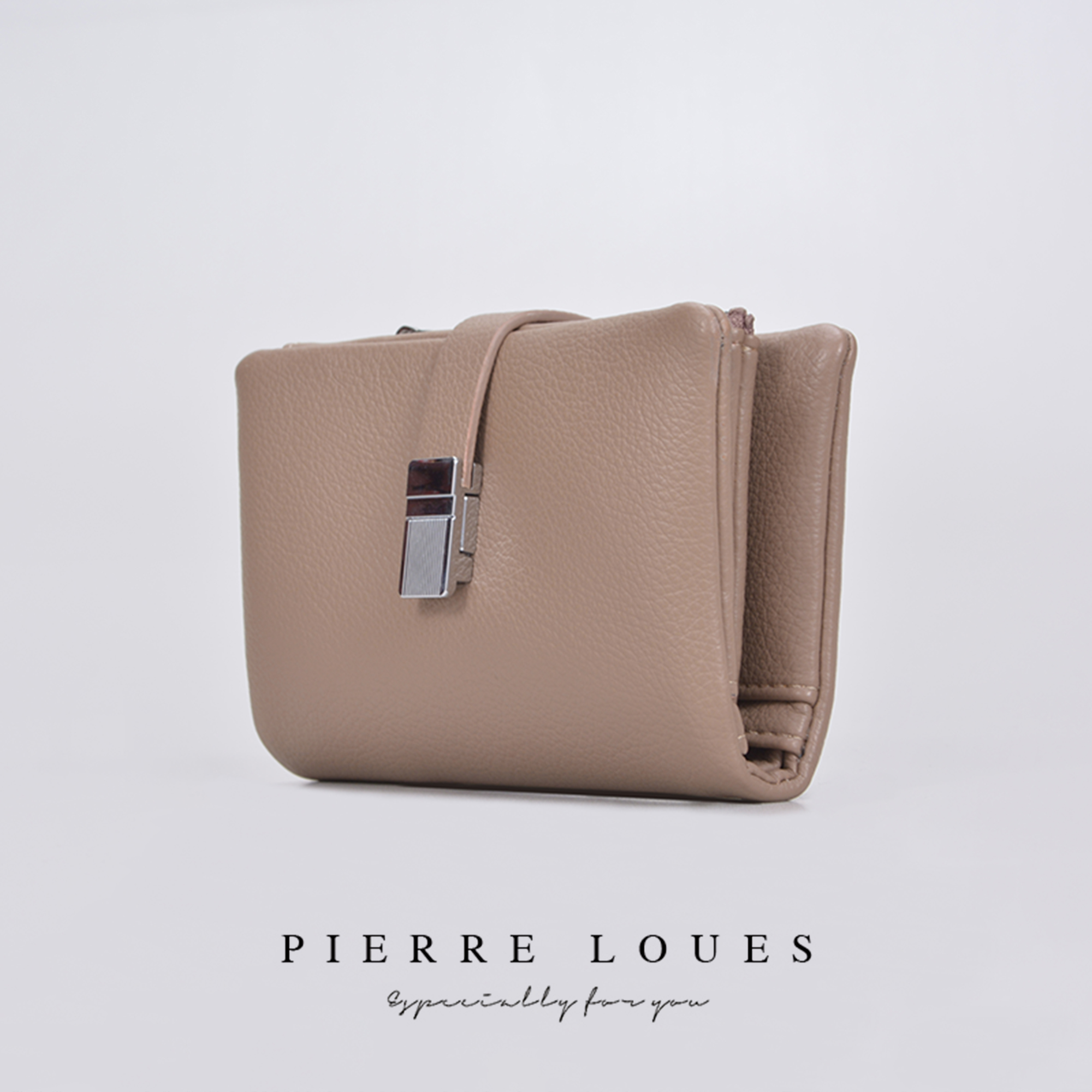Stylish Small Size Ladies' Wallet Attached by Magnetic Clasp