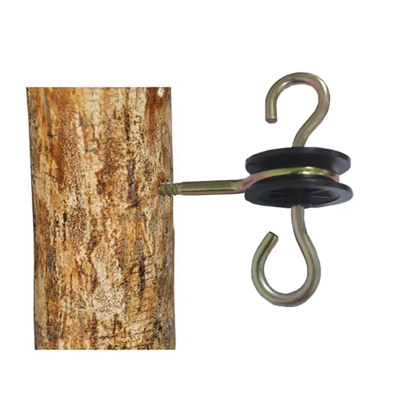20pcs Farm Electric Fence Gate Handle Anchors, Wood Post Screw-in Insulator, Wire Insulators, Fence Ring Post Wood Post Insulator