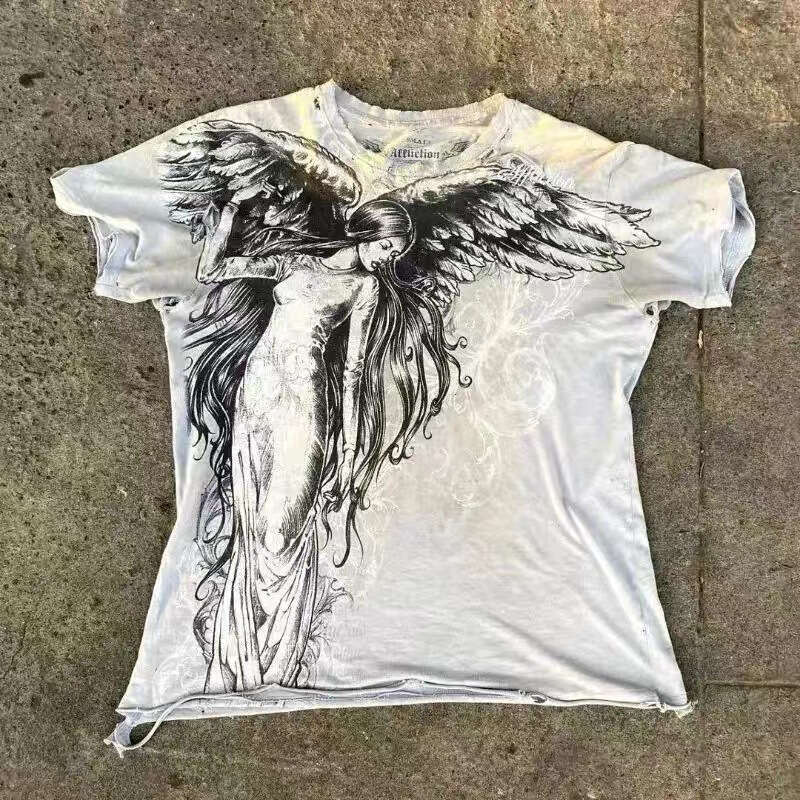 2025 New Concert T-shirt Summer Korean Edition Fashion Printed Short Sleeve Loose and Versatile Style gift for man
