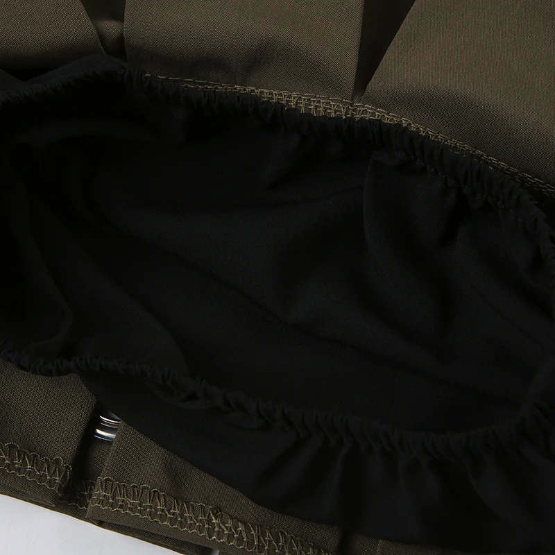 CIBBAR Punk Style Low Rise Mini Skirt with Leather Belt Sexy Super Short Pleated Skirts Women Harajuku Clubwear Outfits y2k 250513