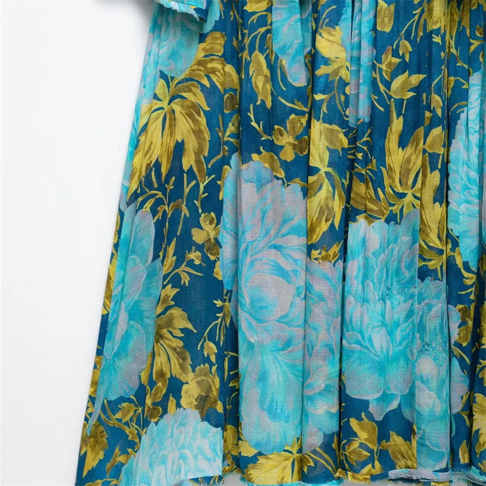 UNIZERA womens fashionable and casual strapless printed dress with temperament summer style 250513
