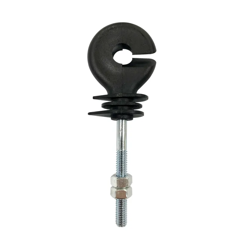 Electric Fence Insulator Screw, Insulated Screw in Fence Fastener Ring for Maintenance Farm Animal Fencing Sturdy Durable Easy Replace