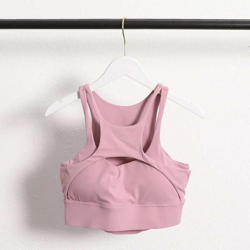 2025 New Women Compression Gym Workout Camisole Sexy Cross Straps Fiess Yoga Sports Bra With Removable Pad