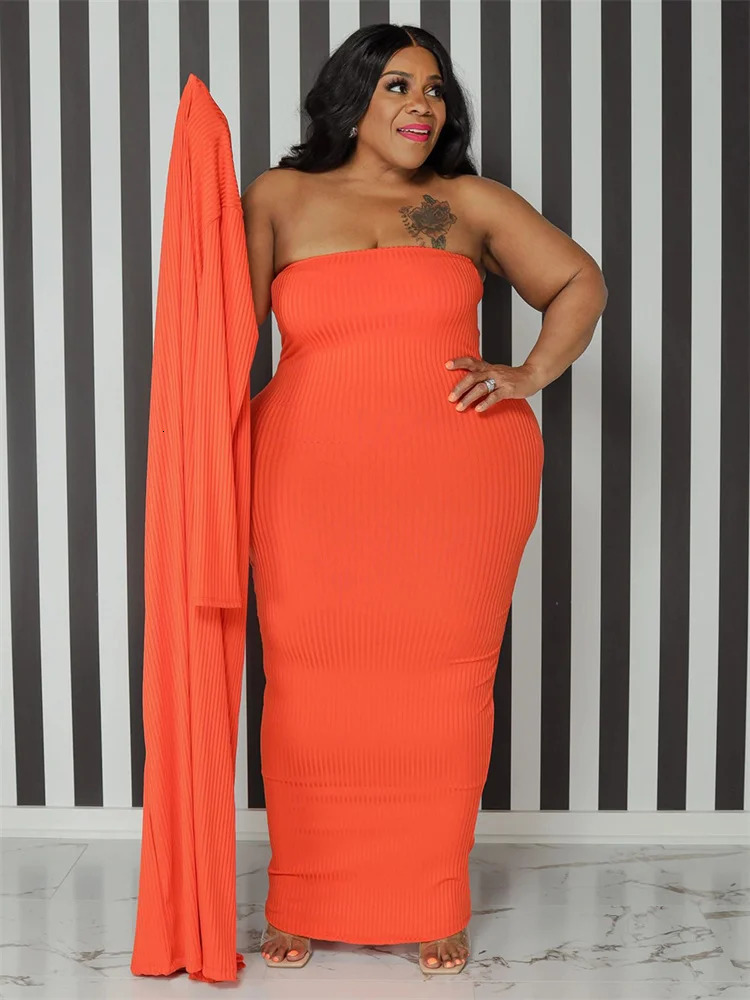 Wmstar Plus size dress set 2piece long skirt jacket sexy matching autumn clothing wholesale direct 250506