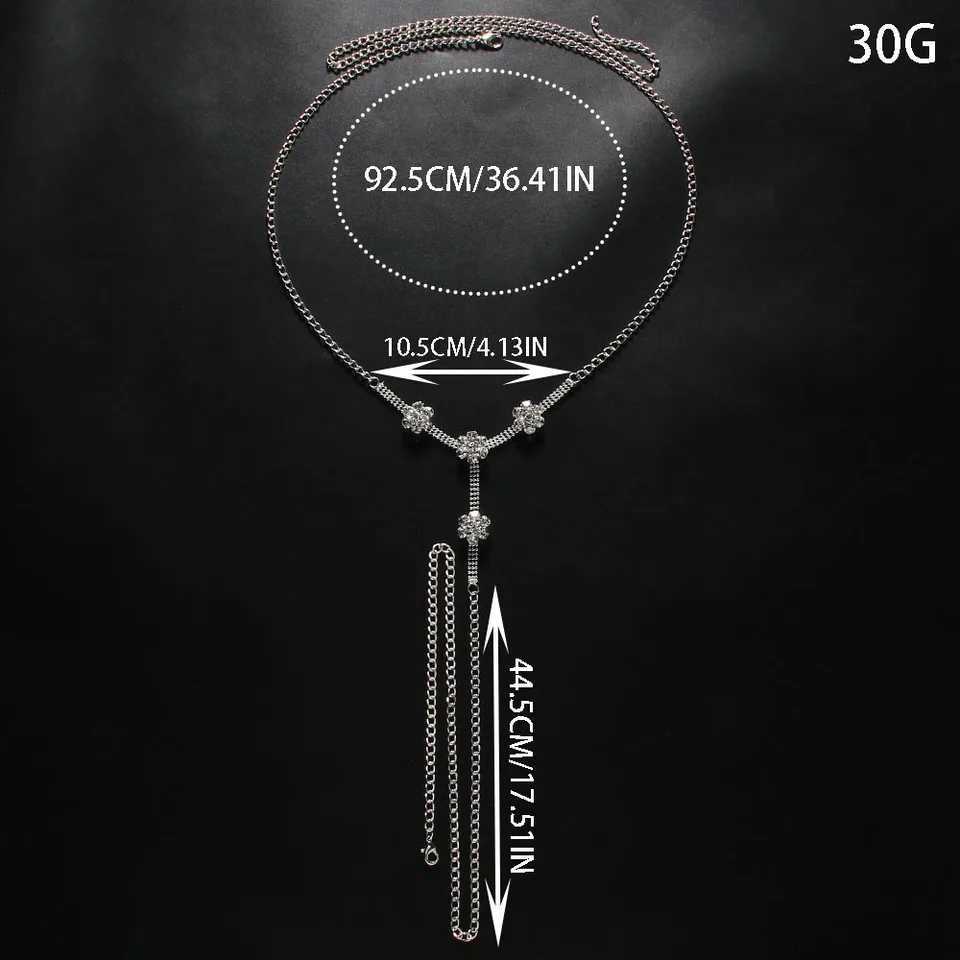 Flower Shape Rhinestone Thong Panties Jewelry for Women Sexy Body Chain Waist Thong Bikini Underwear AccessoriesT250513