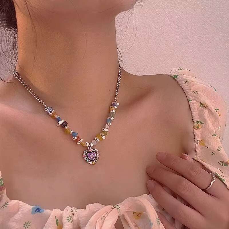 2023 Stainless Steel Heart Pendant Fashion Women's Jewelry Necklace