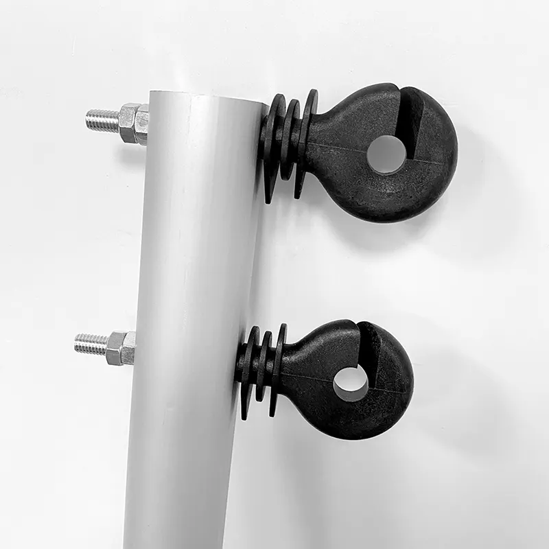 Electric Fence Insulator Screw, Insulated Screw in Fence Fastener Ring for Maintenance Farm Animal Fencing Sturdy Durable Easy Replace