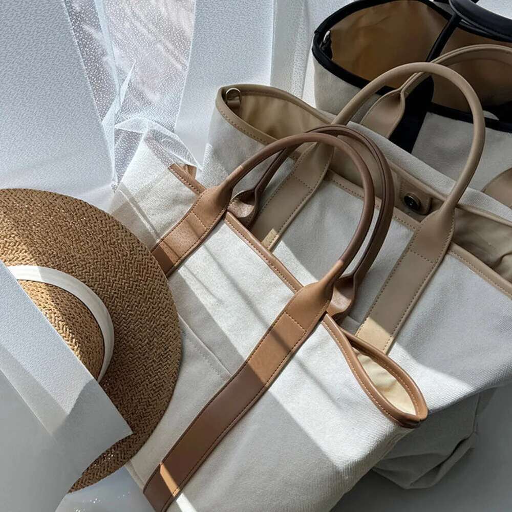 Canvas Tote for Women Large Top Handle with Strap Crossbody Shoulder Satchel Bags Casual Work Bag