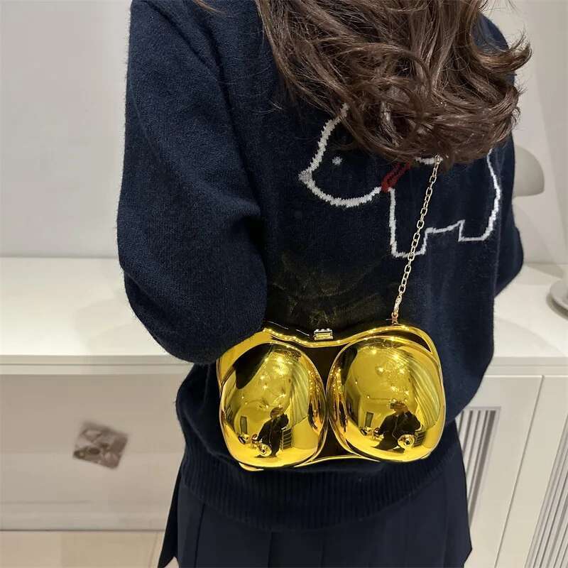 Acrylic Gold Purse Designer Handbags High Quality 2025 Glamorous Wedding Evening Bag Fashion Purses For Women Ins