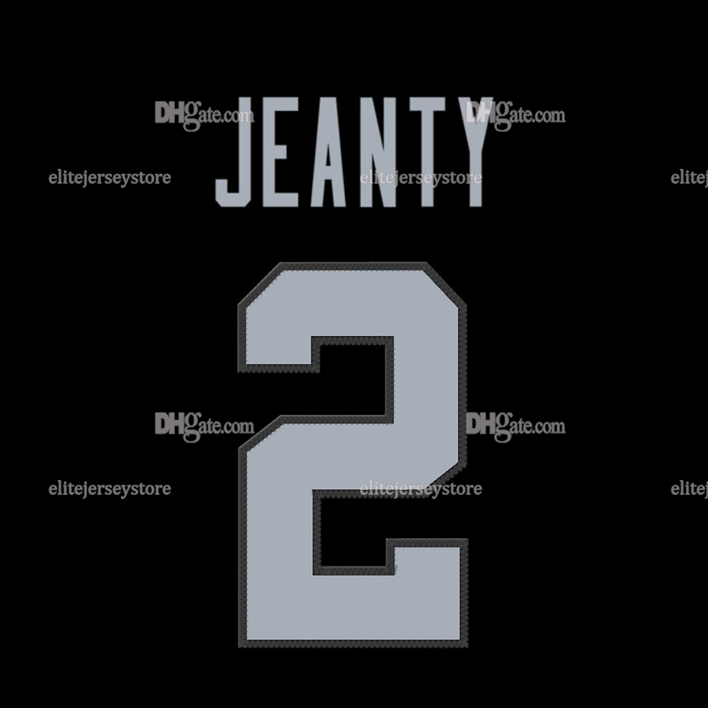 Personalized Custom Football Jersey Ashton Jeanty Maxx Crosby Brock Bowers Men Women Youth Any Name Number Embroidered Letter Number Design Polyester