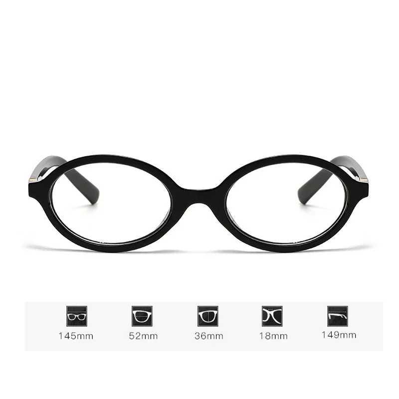 Oval Small Retro Photochromic Korean Myopia Glasses Anti-blue Light Eyeglasses Eye Protection Ladies Optical Spectacle Eyeglasses W250513