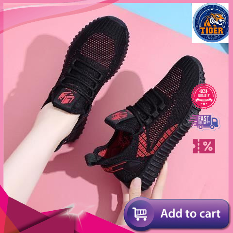 Ddmytiger Spring And Autumn Flyknit Breathable Mesh Sneakers Women S Fashion Versatile Casual Soft Bottom Anti Slipcloth Shoes Outdoor Shoes
