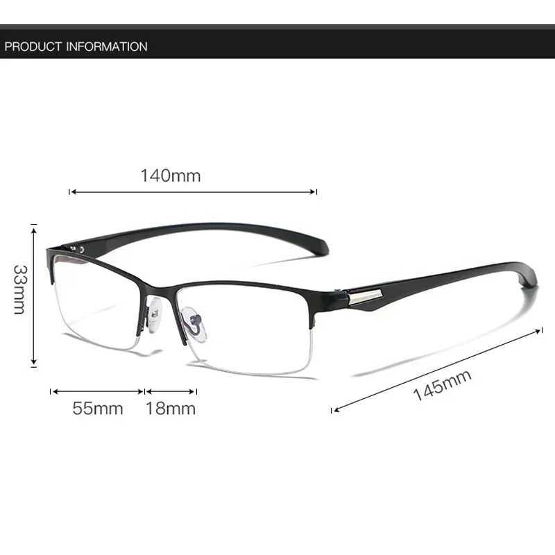 2 in 1 Unisex Nearsighted Eyeglasses Smart Photochromic Minus Glasses for Men Trendy Myopia Sunglasses Prescription 0 -1.0 -1.5 W250513