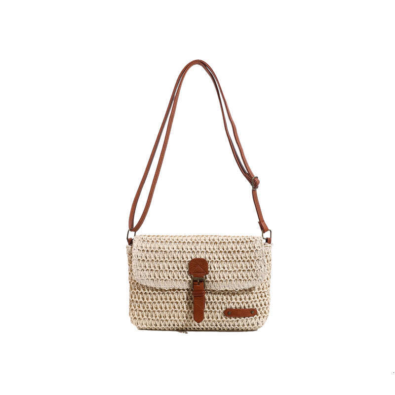 Summer Fresh and Fashionable Beach Small for Women 2025 New Internet Celebrity Straw Woven Crossbody Bag